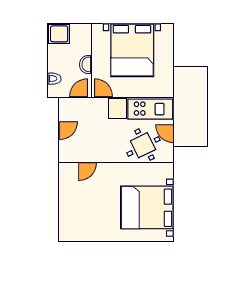 Schema essenziale dell'appartamento - 5 - A5